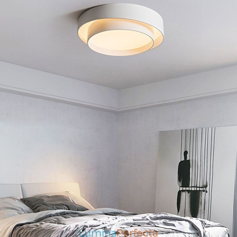 Plafoniera circulară contemporană cu montare încasată