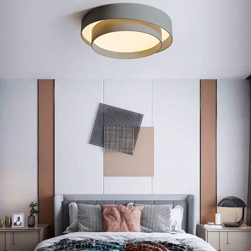 Plafoniera circulară contemporană cu montare încasată