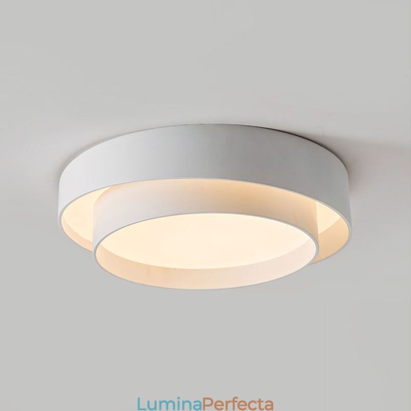 Plafoniera circulară contemporană cu montare încasată