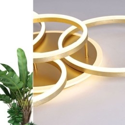 Plafoniera modernă din acrilic cu montare încastrabilă Halo Ring