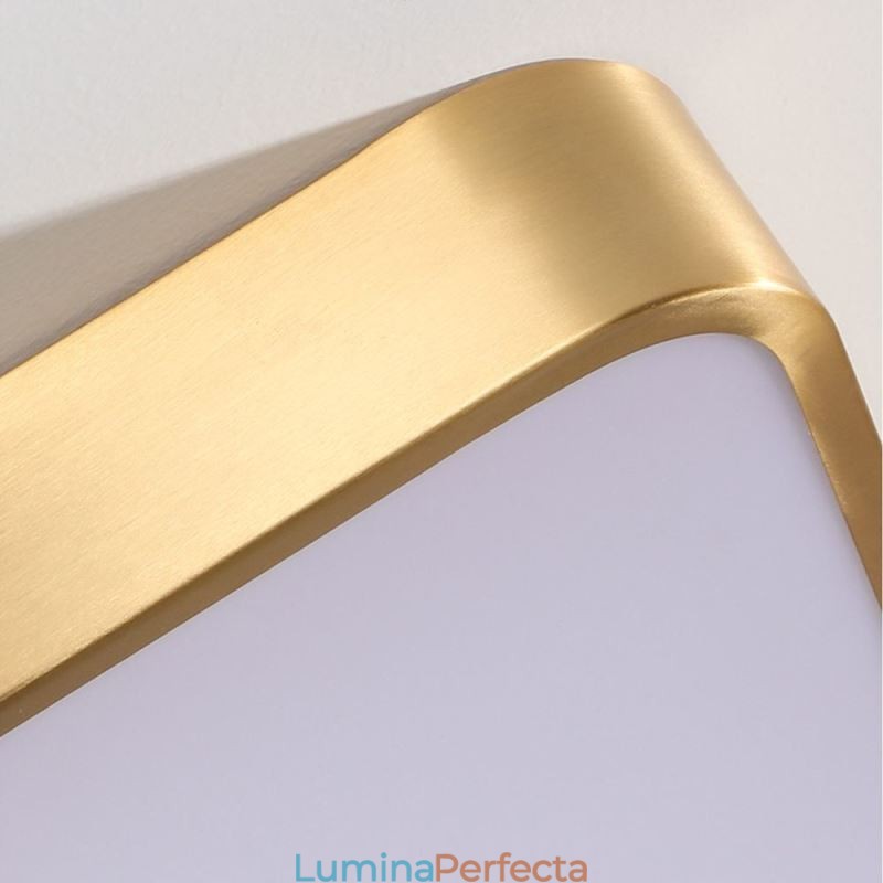 Plafoniera pătrată acrilică minimalistă cu montare încastrabilă