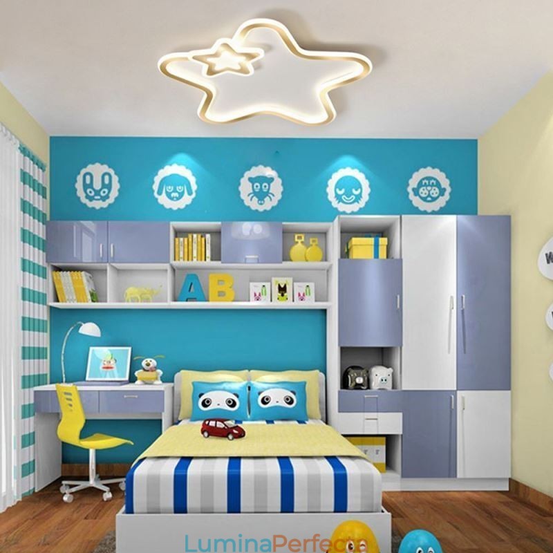 Plafoniera stele de aur Creative Star cu montare în plasă