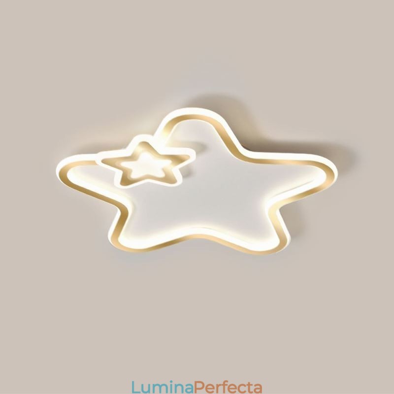 Plafoniera stele de aur Creative Star cu montare în plasă