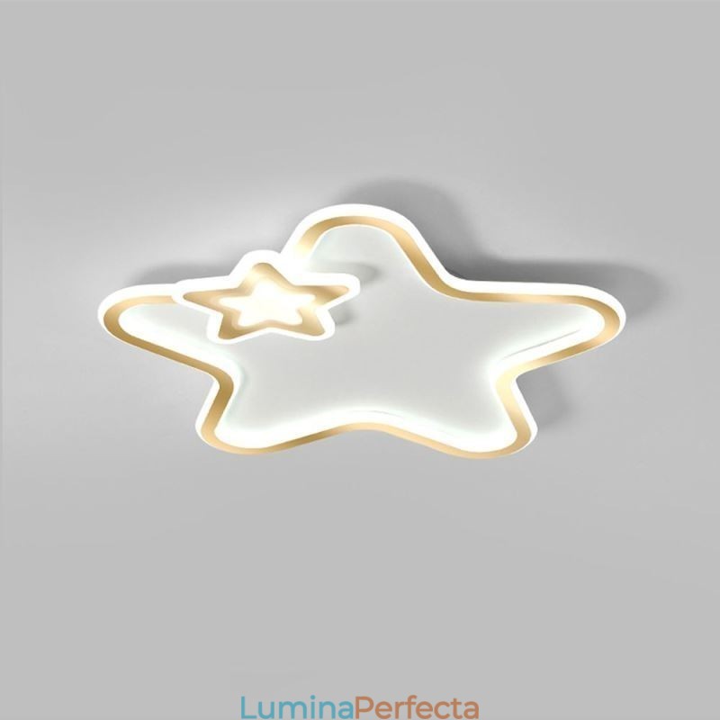 Plafoniera stele de aur Creative Star cu montare în plasă
