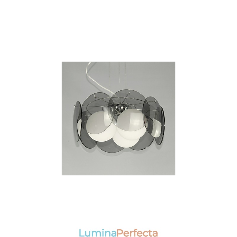 oferte Milano Stil Moda Simplu Candelabru Light Smoke Grey Glass