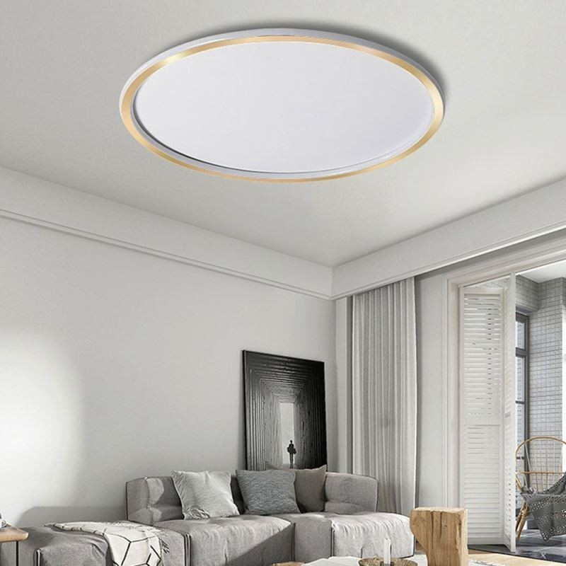 Plafoniera circulară minimalistă cu montare încasată