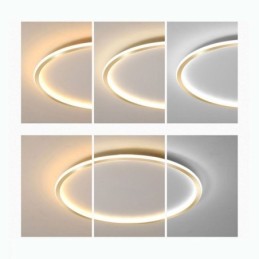 Plafoniera circulară minimalistă cu montare încasată