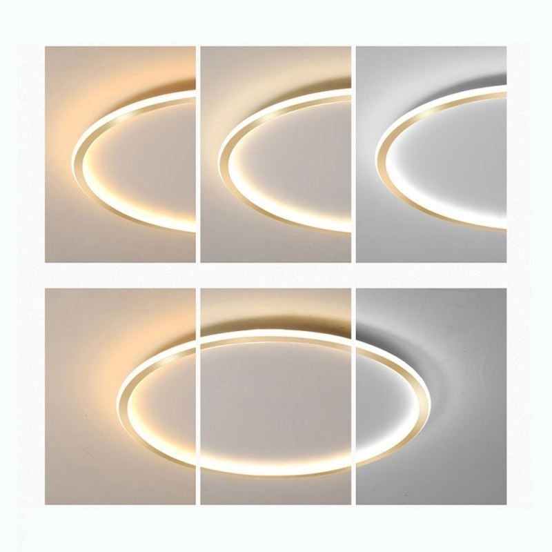 Plafoniera circulară minimalistă cu montare încasată