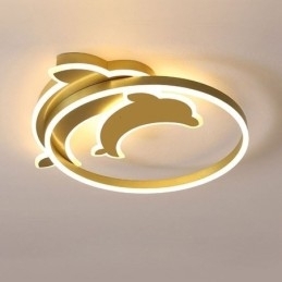 Plafoniera Gold Dolphin