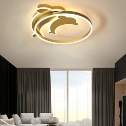 Plafoniera Gold Dolphin