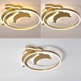 Plafoniera Gold Dolphin