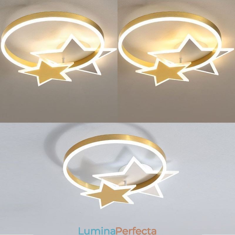 Plafoniera cu montare încastrabilă Star Corp de iluminat cu stele duble acrilice