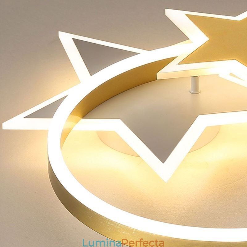 Plafoniera cu montare încastrabilă Star Corp de iluminat cu stele duble acrilice