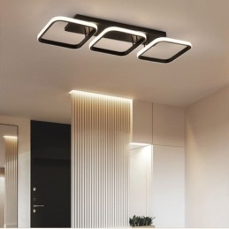 Plafoniera modernă, minimalistă, cu cadru pătrat din acrilic
