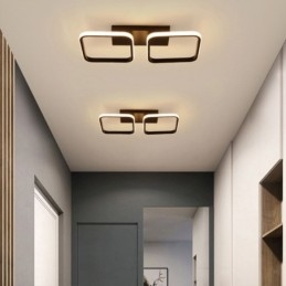 Plafoniera modernă, minimalistă, cu cadru pătrat din acrilic