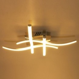 Plafoniera modernă, simplă, din acrilic, cu 4 lumini, în formă de val