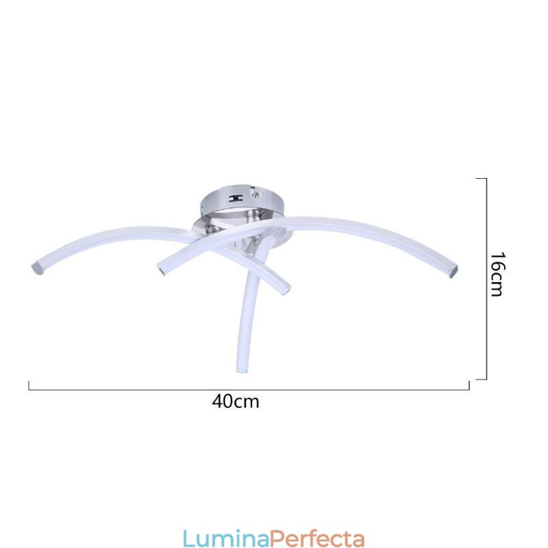 Plafoniera simplă în formă de arc în formă de cruce din acrilic