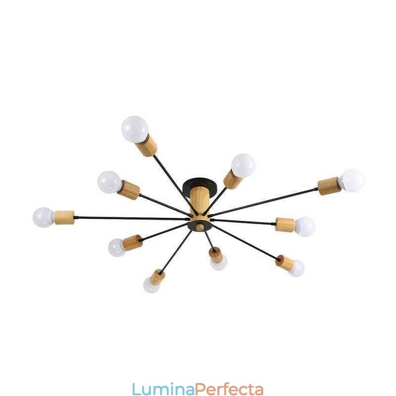 Candelabru modern din ramură din lemn Magic Beans