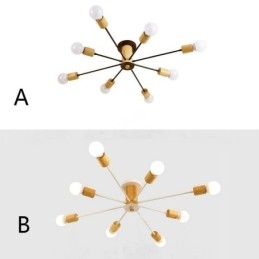 Candelabru modern din ramură din lemn Magic Beans