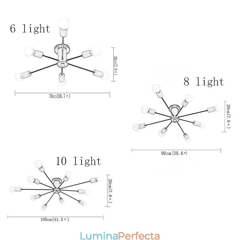 Candelabru modern din ramură din lemn Magic Beans