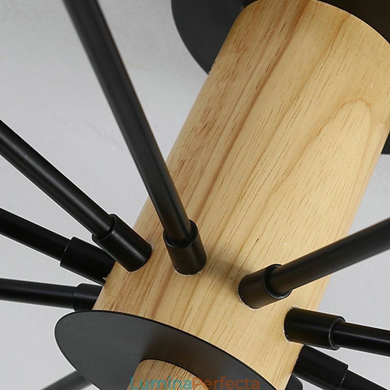Candelabru modern din ramură din lemn Magic Beans