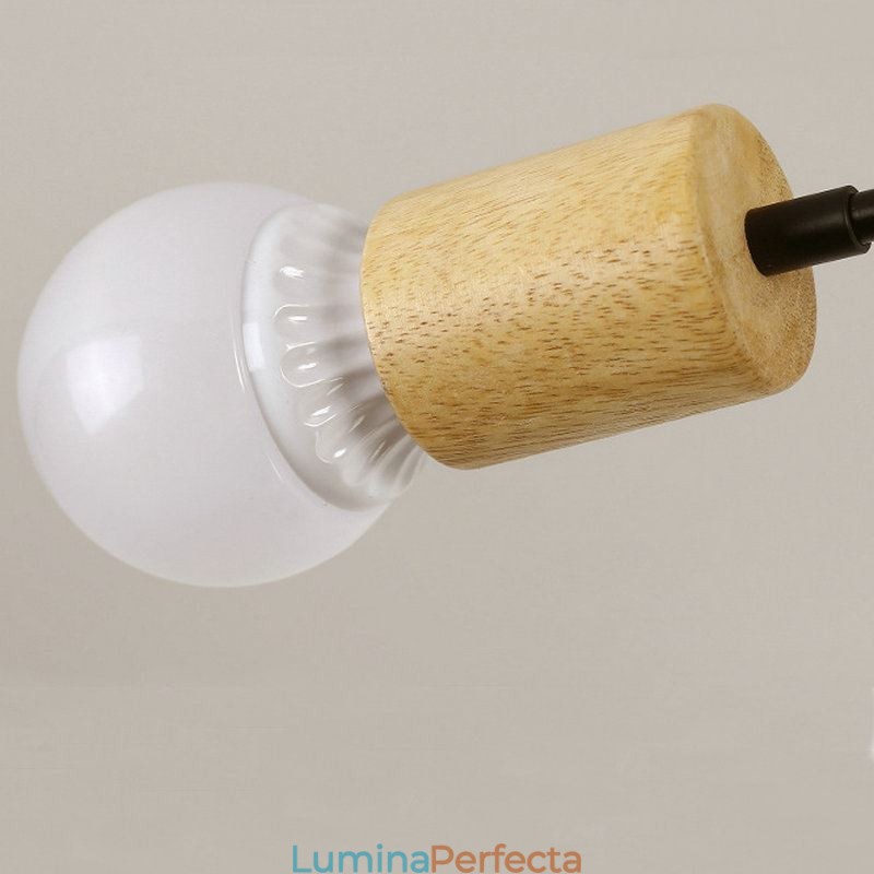 Candelabru modern din ramură din lemn Magic Beans