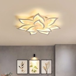 Plafoniera modernă, simplă, din acrilic, în formă de floarea soarelui