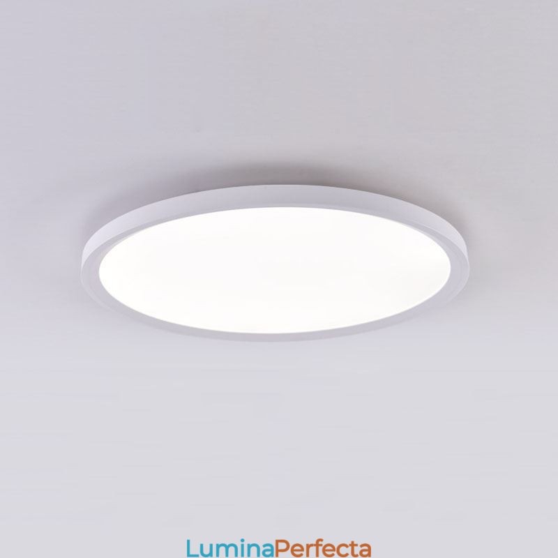 Plafoniera rotundă nordică super subțire de iluminat cu lampă rotundă din aluminiu