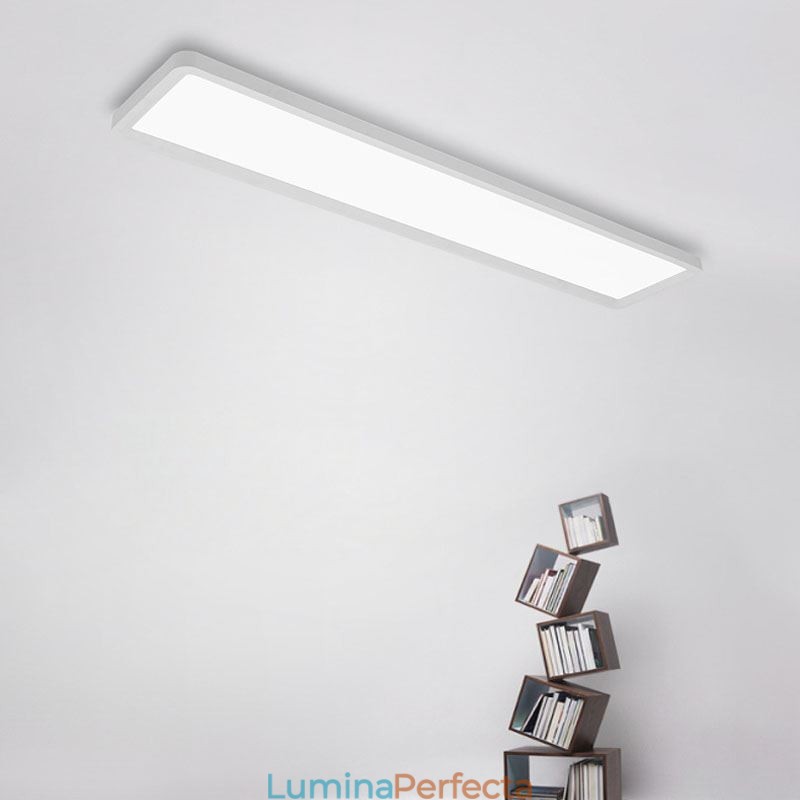 Plafoniera nordică super subțire dreptunghiulară cu montare încasată pe panou Iluminare pentru casă
