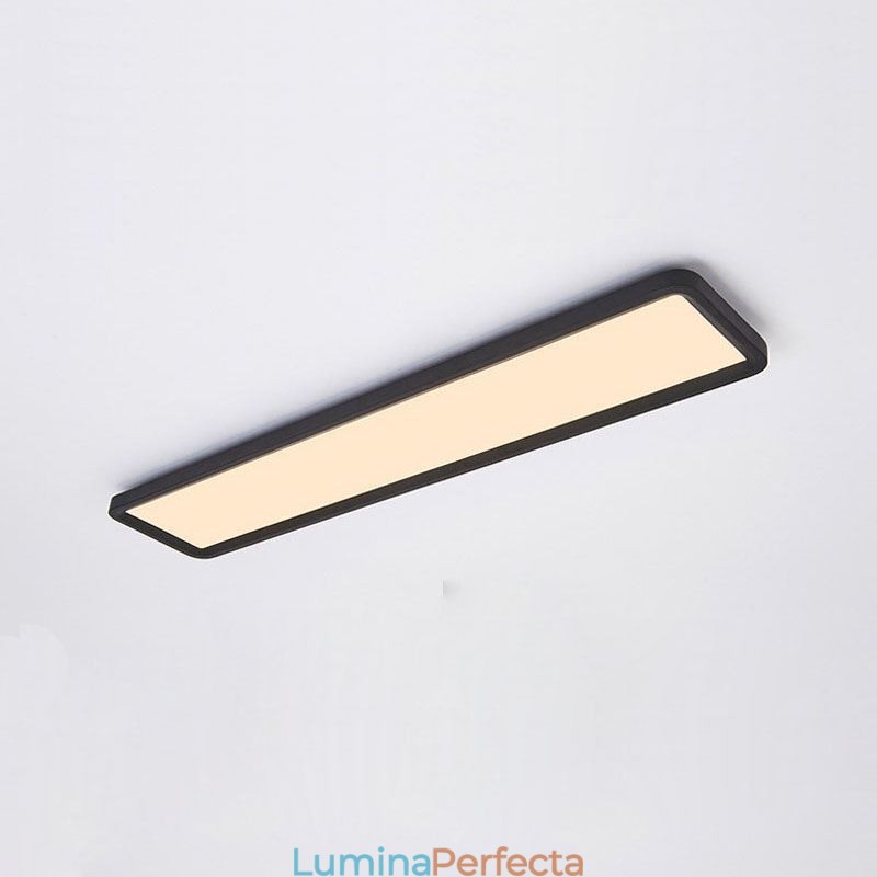 Plafoniera nordică super subțire dreptunghiulară cu montare încasată pe panou Iluminare pentru casă