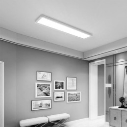 Plafoniera nordică super subțire dreptunghiulară cu montare încasată pe panou Iluminare pentru casă