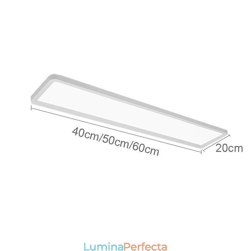 Plafoniera nordică super subțire dreptunghiulară cu montare încasată pe panou Iluminare pentru casă
