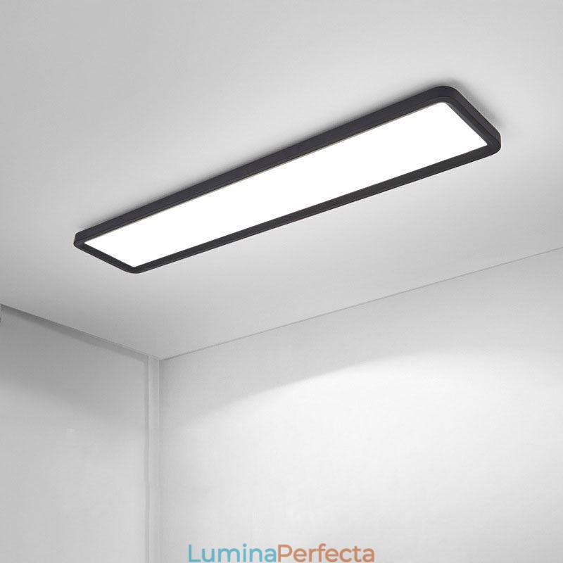 Plafoniera nordică super subțire dreptunghiulară cu montare încasată pe panou Iluminare pentru casă