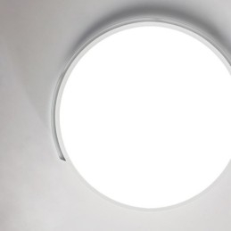 Plafoniera circulară modernă, simplă, cu montare încastrabilă