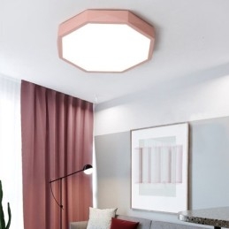Plafoniera modernă cu design hexagonal special cu montare încasată Lampă ultra subțire