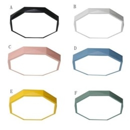 Plafoniera modernă cu design hexagonal special cu montare încasată Lampă ultra subțire