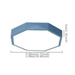 Plafoniera modernă cu design hexagonal special cu montare încasată Lampă ultra subțire