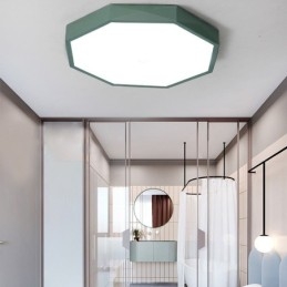 Plafoniera modernă cu design hexagonal special cu montare încasată Lampă ultra subțire