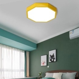 Plafoniera modernă cu design hexagonal special cu montare încasată Lampă ultra subțire