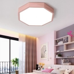 Plafoniera modernă cu design hexagonal special cu montare încasată Lampă ultra subțire