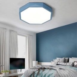 Plafoniera modernă cu design hexagonal special cu montare încasată Lampă ultra subțire