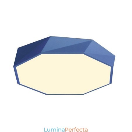 Plafoniera modernă cu montaj încastrat cu design special octogonal. Lampă ultra subțire Plafoniera modernă cu montaj încastrat cu design special octogonal. Lampă ultra subțire