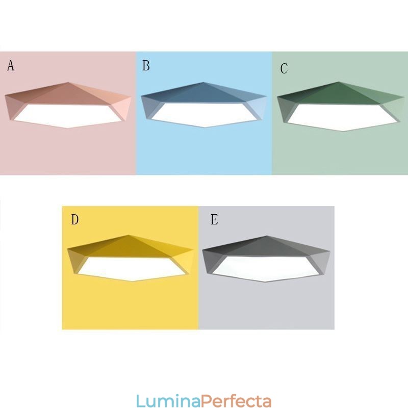 Plafoniera modernă cu design diamant cu montare încastrabilă Lumină ultra subțire pentru casă