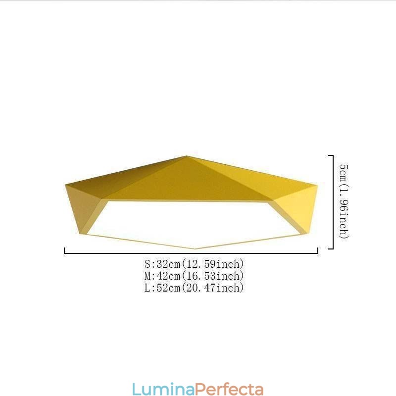 Plafoniera modernă cu design diamant cu montare încastrabilă Lumină ultra subțire pentru casă
