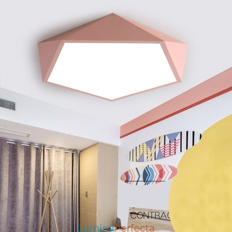 Plafoniera modernă cu design diamant cu montare încastrabilă Lumină ultra subțire pentru casă