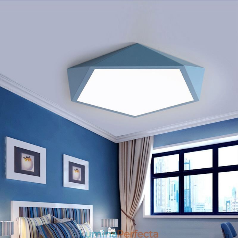 Plafoniera modernă cu design diamant cu montare încastrabilă Lumină ultra subțire pentru casă