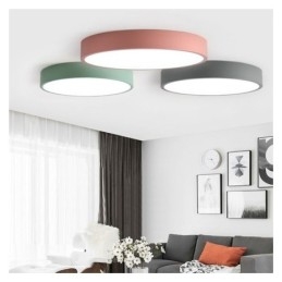 Plafoniera ultra-subțire contemporană cu lampă rotundă