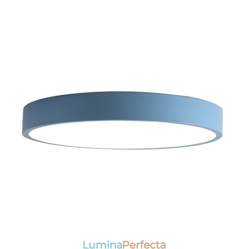 Plafoniera ultra-subțire contemporană cu lampă rotundă