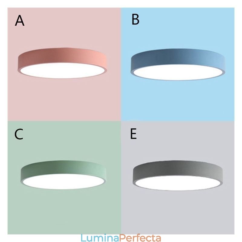 Plafoniera ultra-subțire contemporană cu lampă rotundă