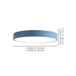 Plafoniera ultra-subțire contemporană cu lampă rotundă
